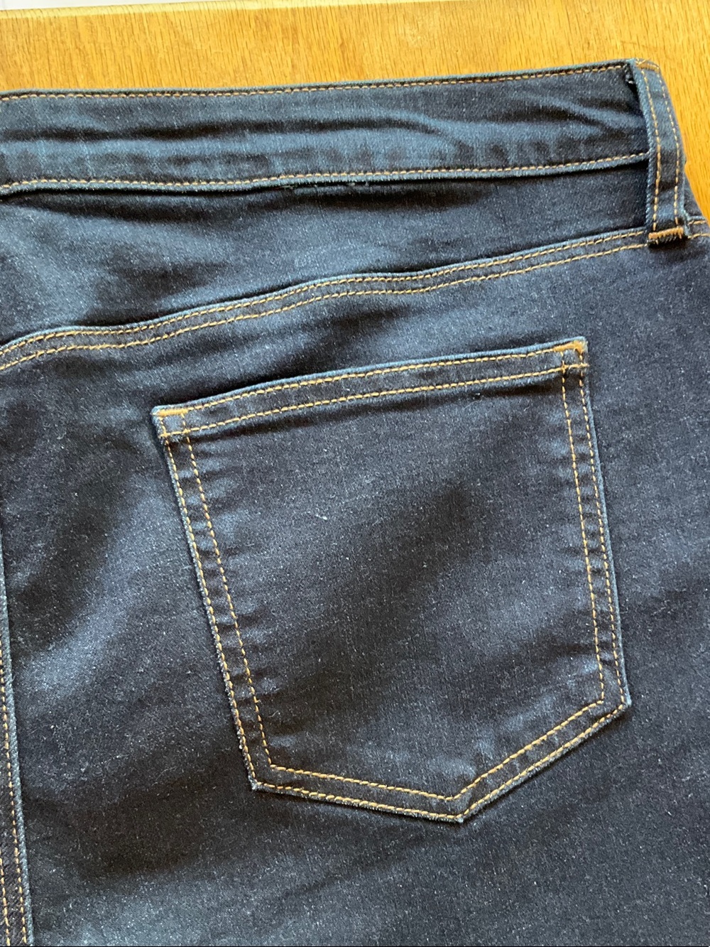 NWT Chico's So Slimming Girlfriend Straight Leg dark wash Jean with stretch 14 - Picture 11 of 13